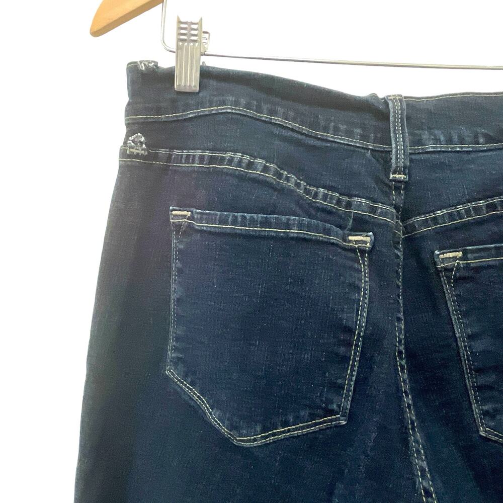 NYDJ Straight Leg Slimming Jeans Women's Size 8 Lift Tuck Technology Dark Blue - Picture 3 of 12